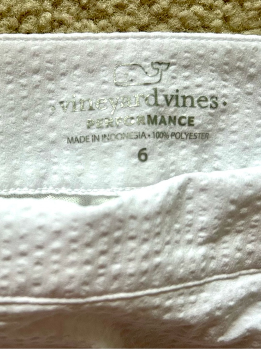 Vineyard Vines White Scallop Hem Women's Skirt - Picture 3 of 5